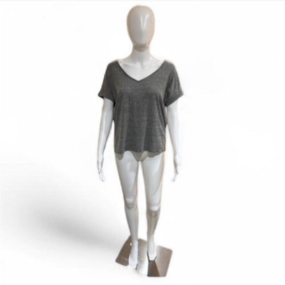 Gray Tee w/Open Racerback Detail - Picture 3 of 4